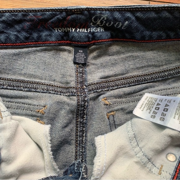 Tommy Hilfiger Freedom Boot Cut Blue Denim Jeans Pants Women’s Size 10 Regular - Picture 5 of 10